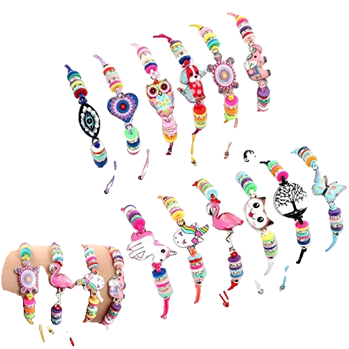 Kids Girls Bracelets Jewelry Animal Pendant Unicorn Owl Cute