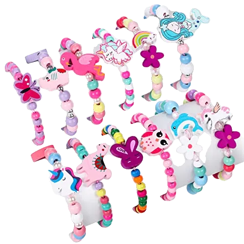 Girls Bracelets Jewelry for Kids Cute Unicorn Mermaid Animal