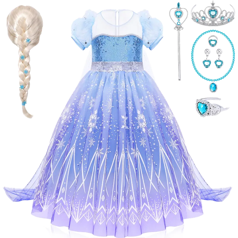 Princess Dress Costume for Girls Kids Toddlers Princess Dress