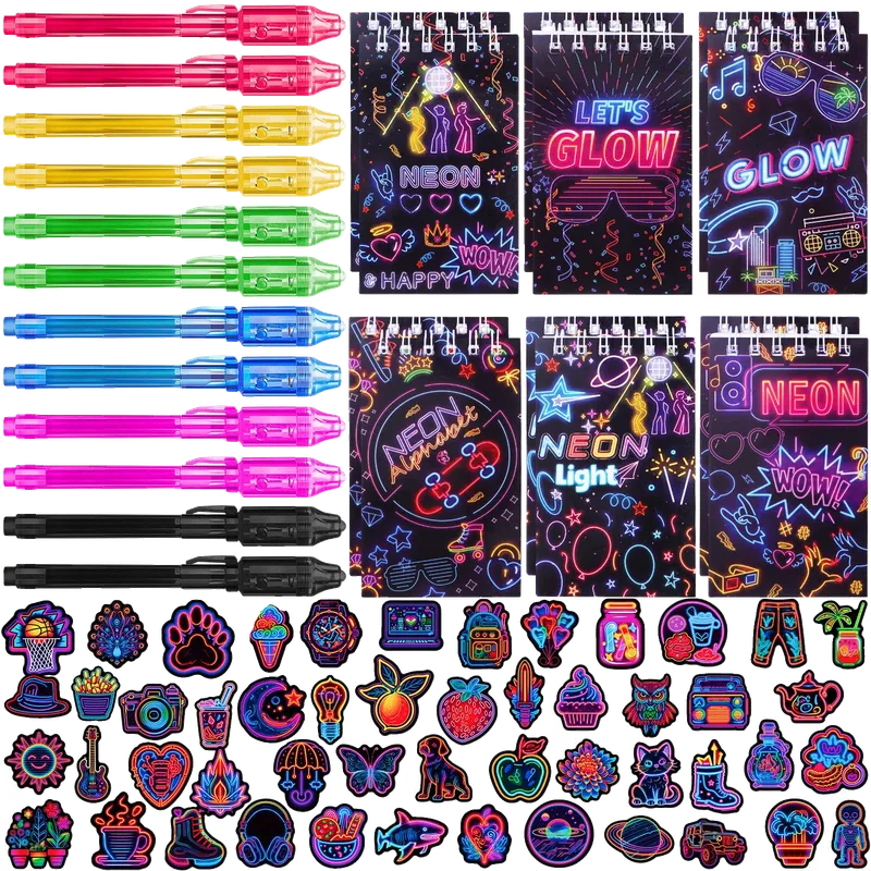 Glow in the Dark Party Favors Neon Birthday Supplies for Kids