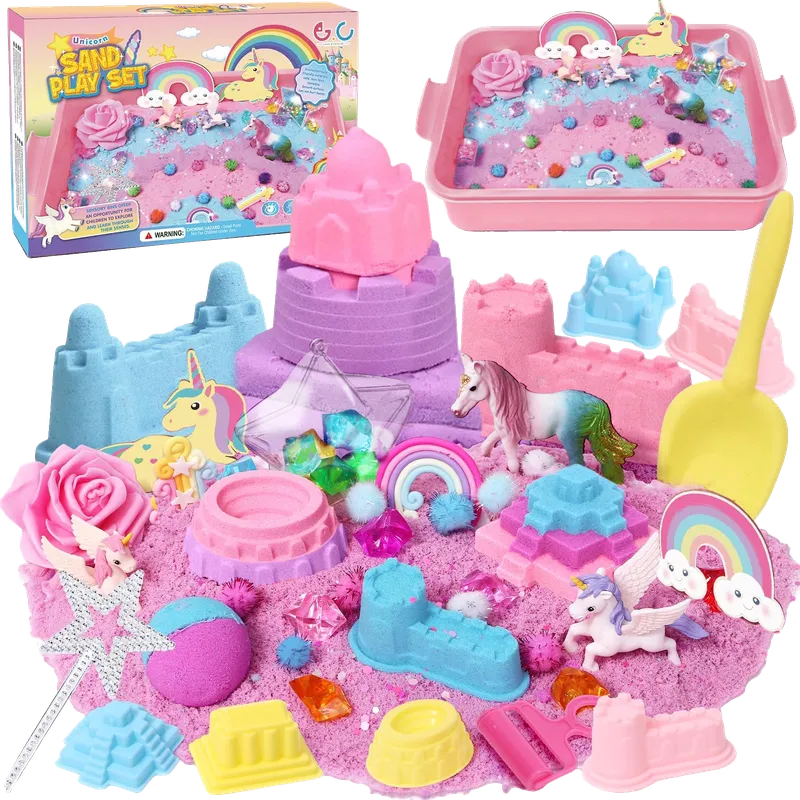Unicorn Sensory Bin for Girl Kid Toy
