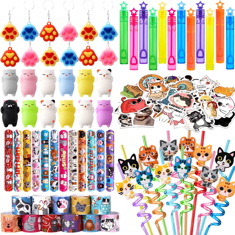 Cat Party Favors Birthday Supplies for Kids Girls