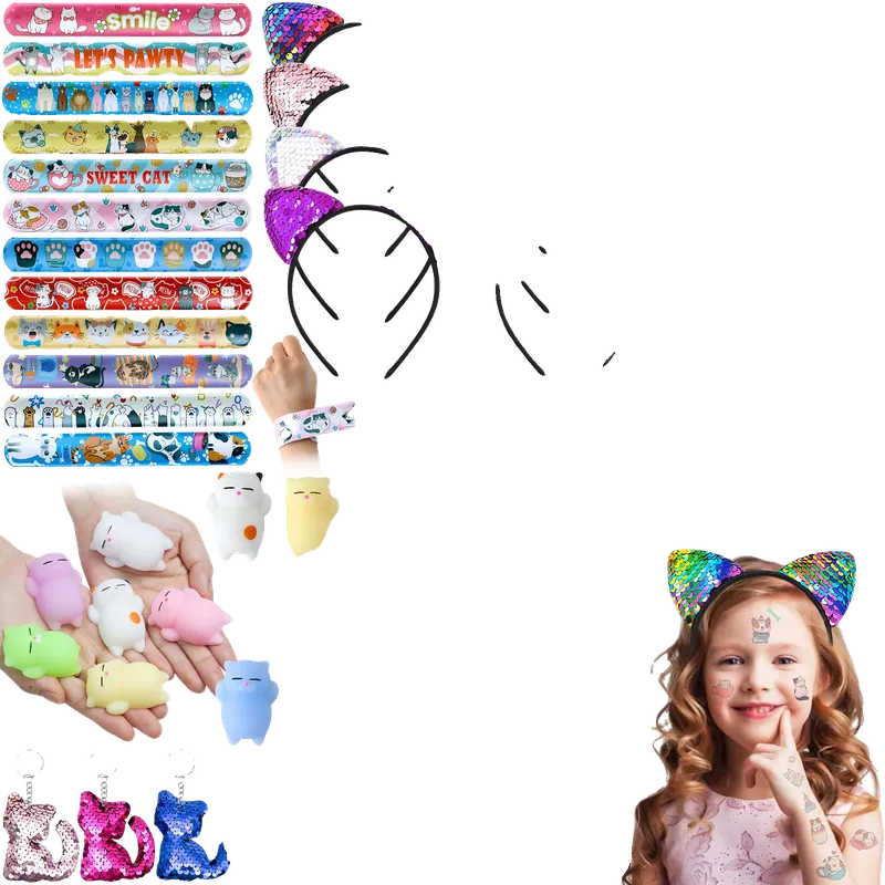 Cat Party Favors Birthday Supplies for Girls Sequin Headband