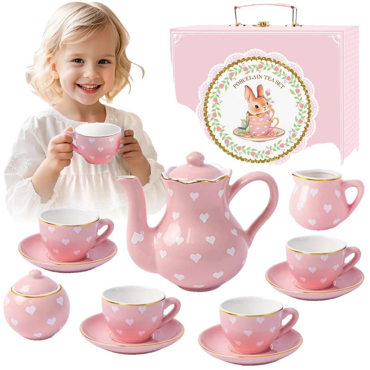 Tea Party Set for Little Girls Ages 3-8