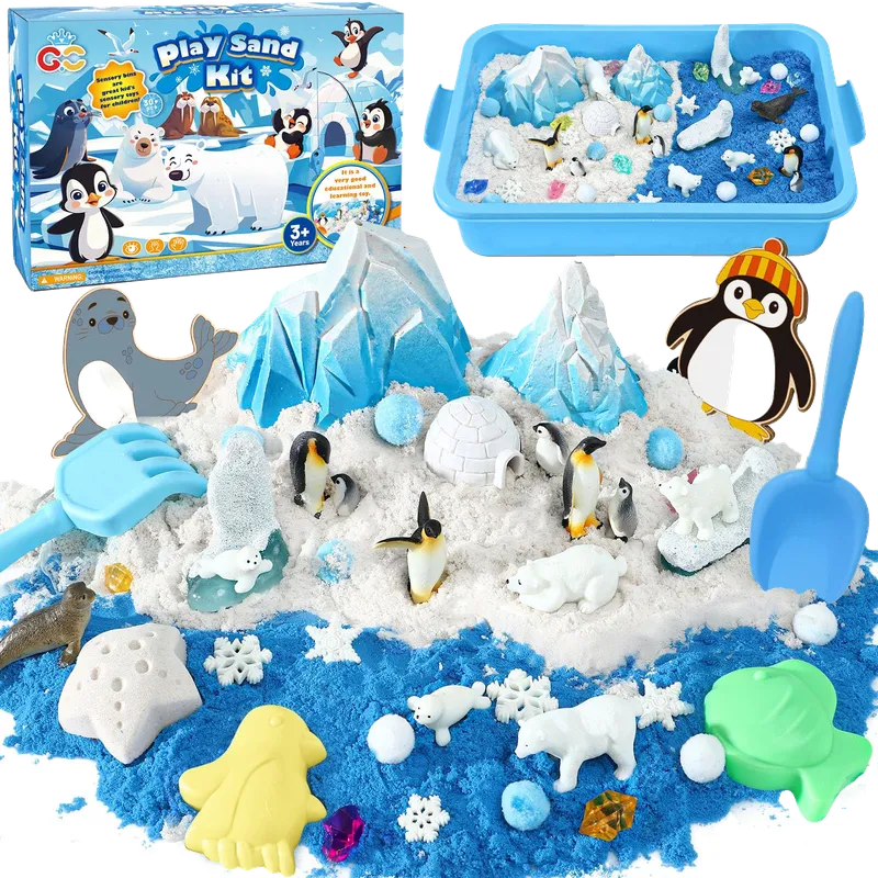 Winter Polar Sensory Bin for Kid