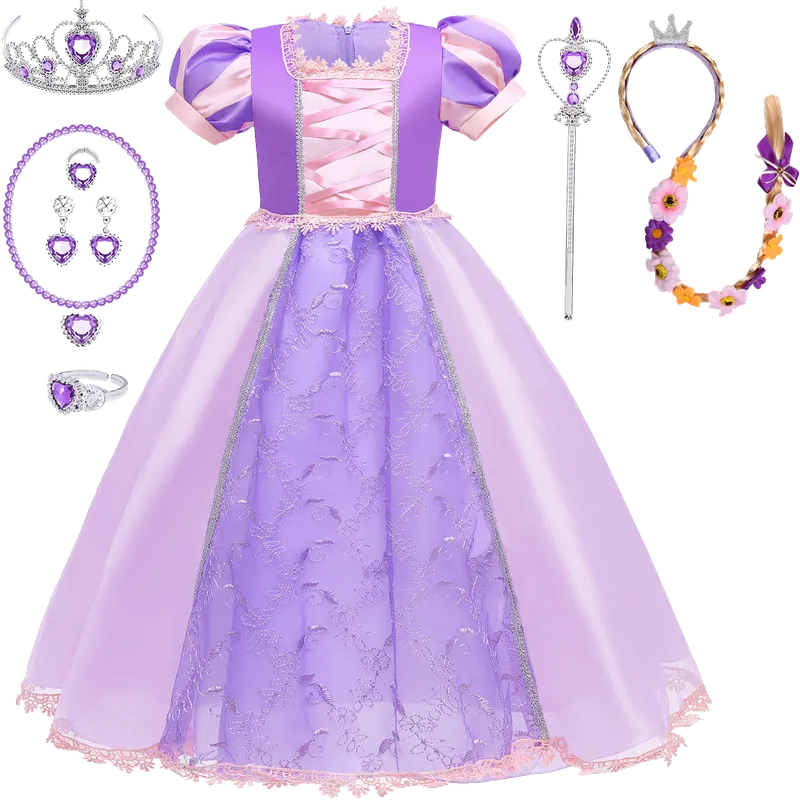 Purple Princess Costume for Girls Kids Toddler