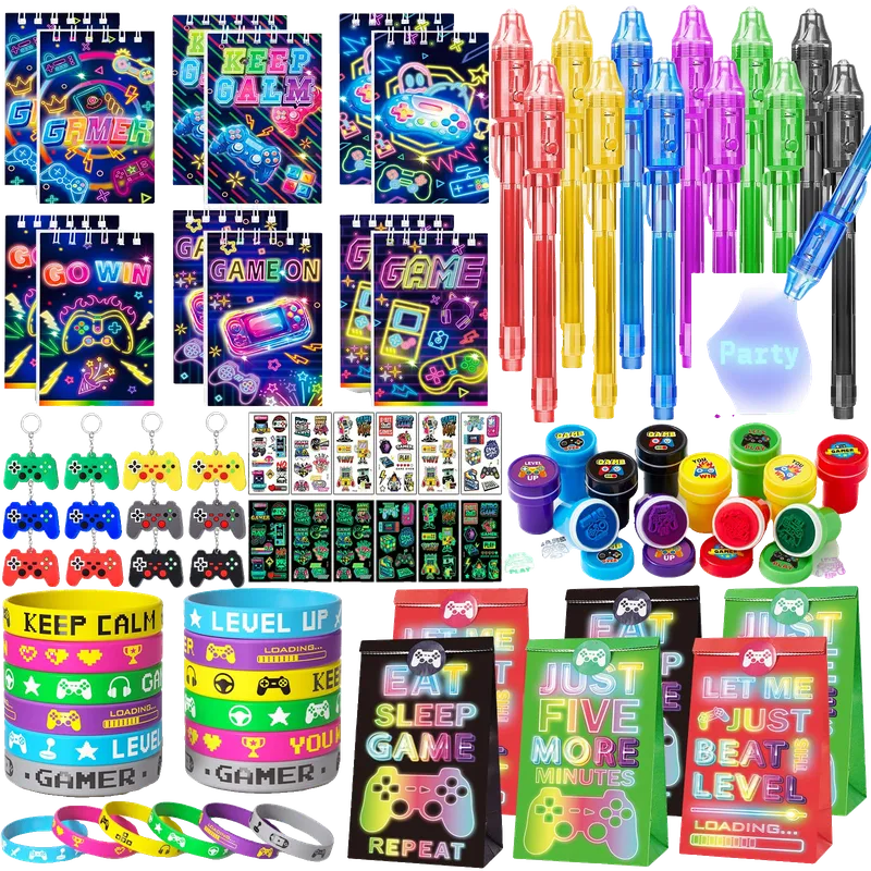 Video Game Party Favors Gamer Birthday Supplies Kids Notebook