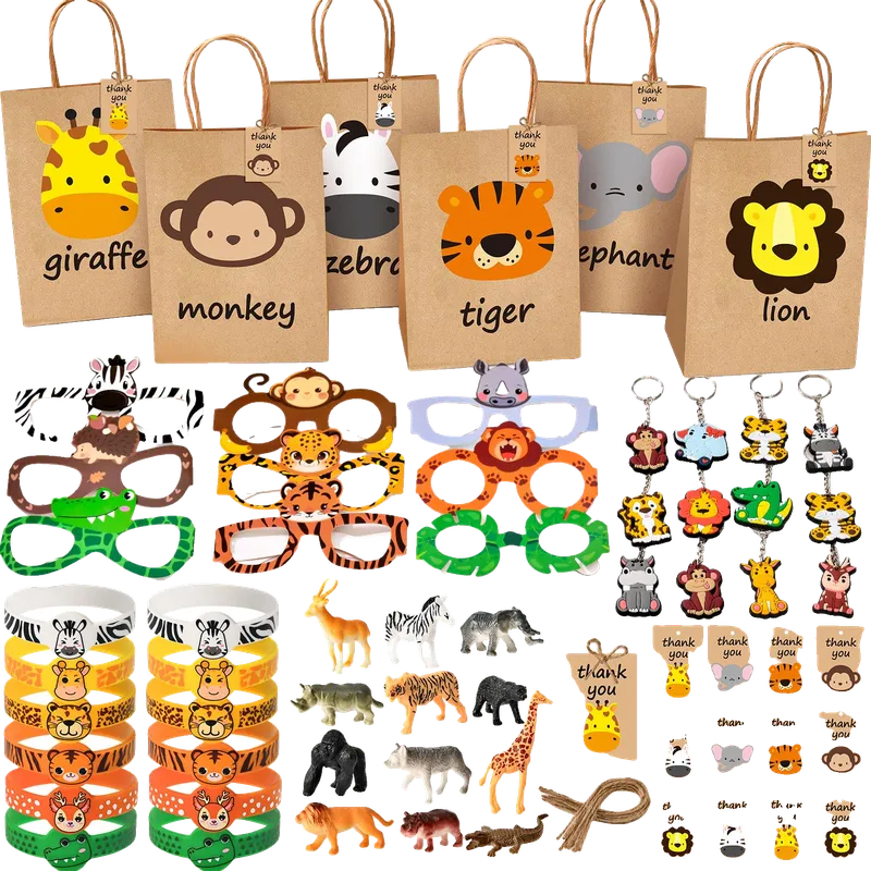 Jungle Safari Party Favors Wild Animals Birthday Supplies