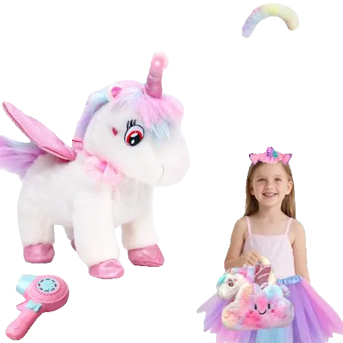 Walking Talking Unicorn Toys for Girls Age 4-6 with Remote