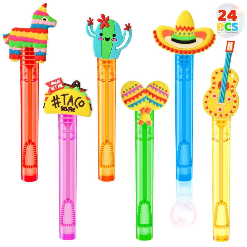 Cinco de Mayo Party Favors, 24Pcs Fiesta Mexican Mini Bubble