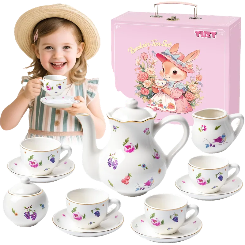 Tea Party Set for Little Girls Ages 3-8