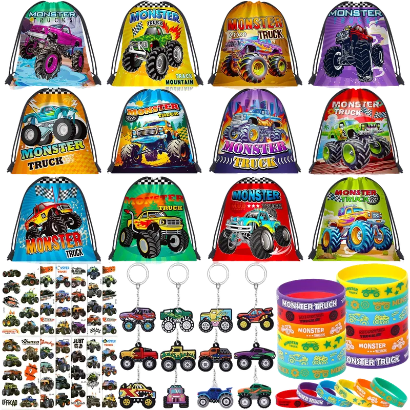 Monster Truck Party Favors Birthday Supplies for Boys Kids