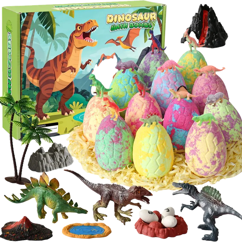 Bath Bombs for Kids with Surprise Inside Dinosaur Toy