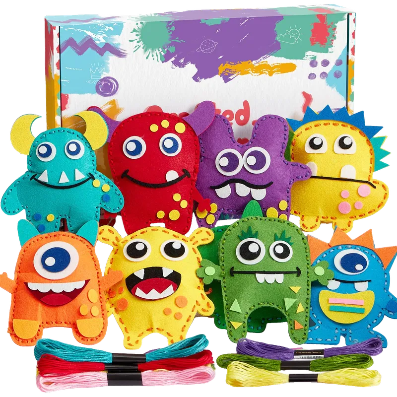 My First Sewing Kit for Kids, Monster Sewing Craft Kit