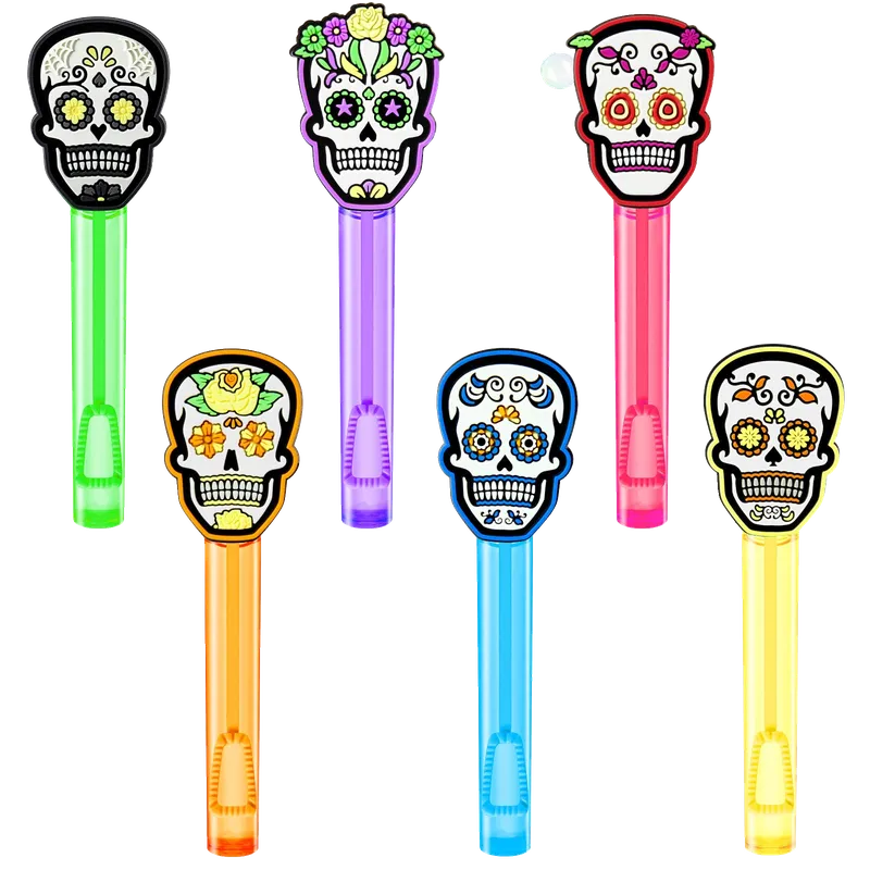 Day of the Dead Party Favors, 24Pcs Self-designed Mini Bubble