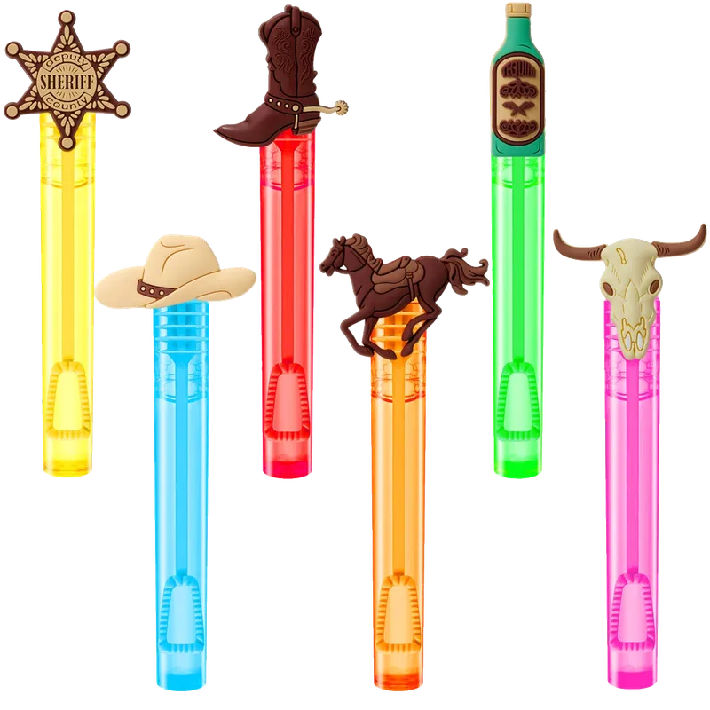 Western Cowboy Party Favors, 24Pcs Self-designed Mini Bubble