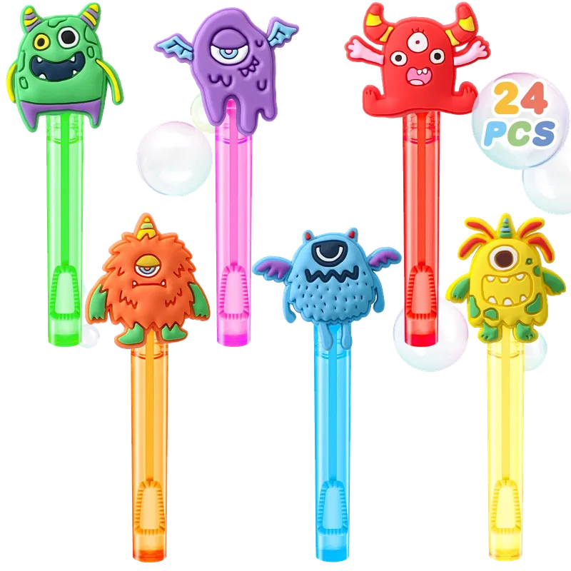 Monster Party Favors, 24Pcs Self-designed Mini Bubble Wands