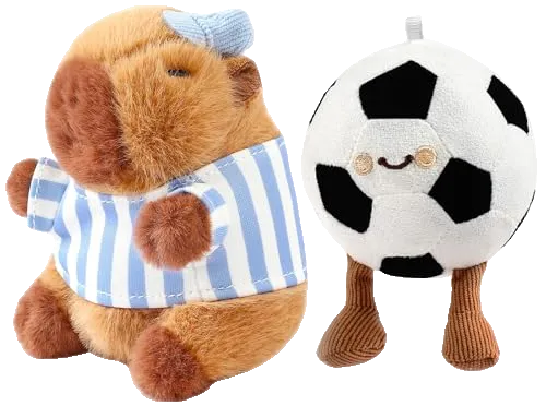 Capybara Plush Keychain, Cute Animal Stuffed Keychain