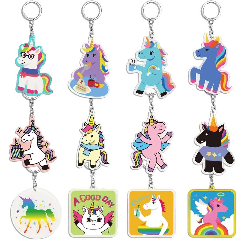 Acrylic Cartoon Keychain Bulk for Kids Party Favors