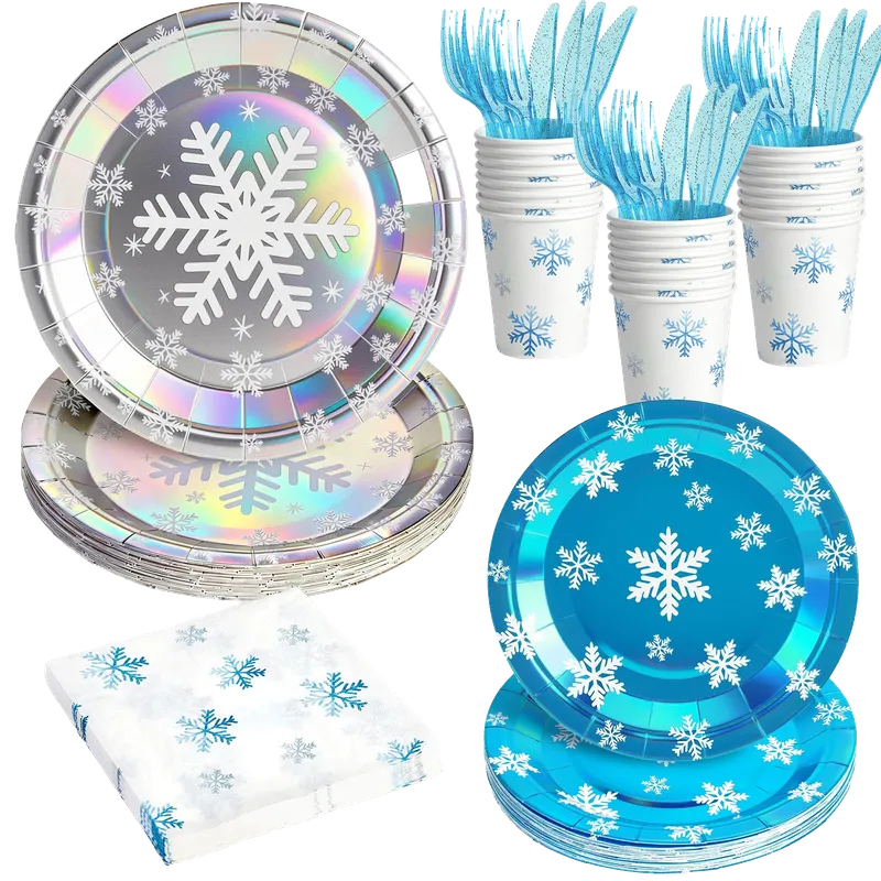 Snowflake Frozen Birthday Party Supplies Decorations Laser