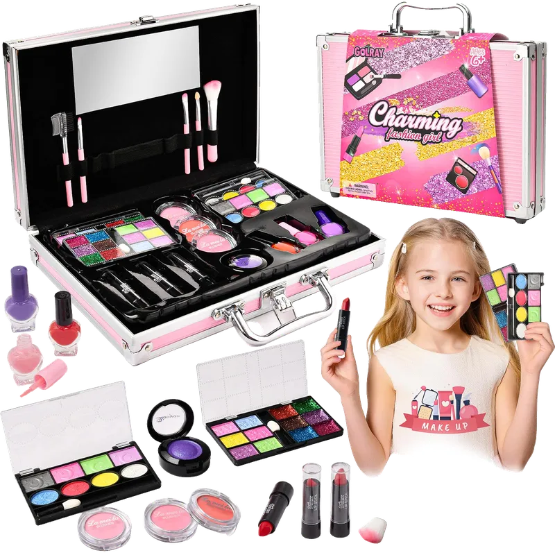 Kids Makeup Kit for Girls, Starter Make up Set
