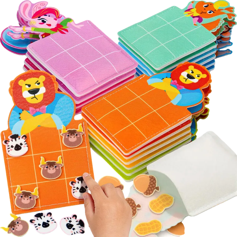 Tic Tac Toe Strategic Board Games for Kids Animal Party Favors