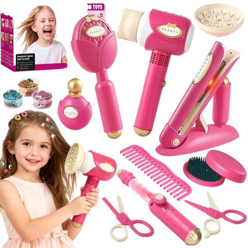 Hair Salon Toys for Girls, 21 Pcs Pretend Play Toys Hair