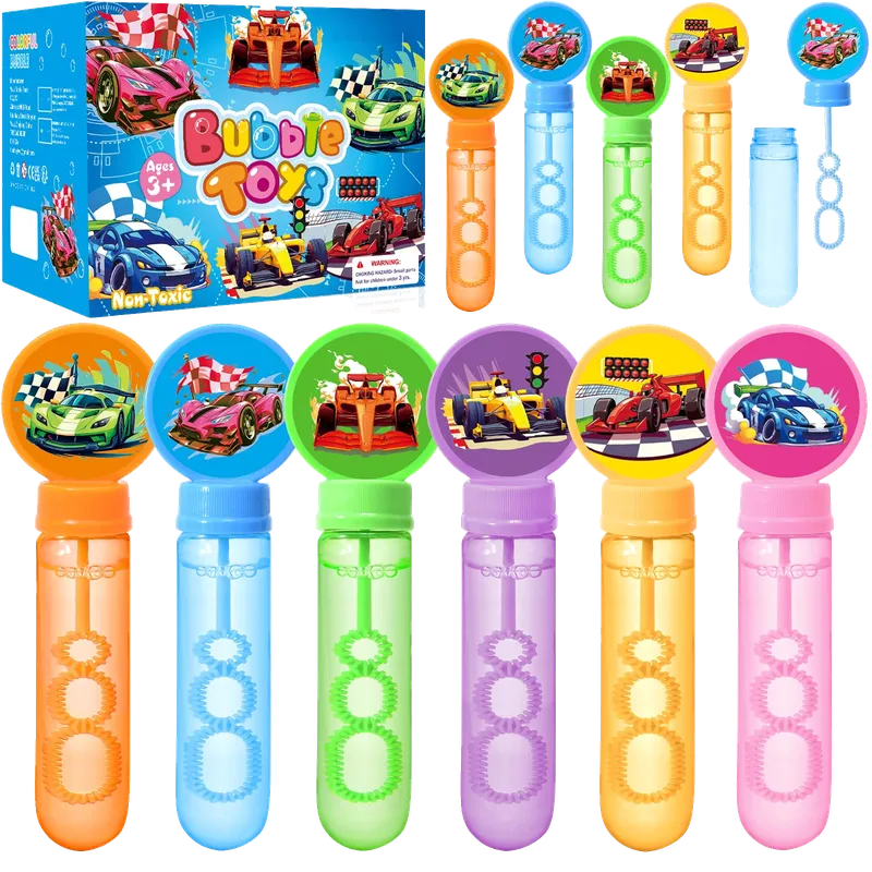 Cars Bubble Wands with Gift Box, Kids Race Car Party Favors