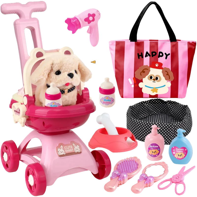 Robot Dog Toys for Kids with Stroller & Carrier Bag