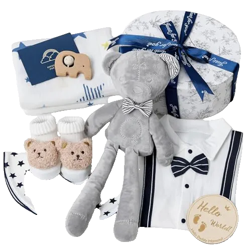 Baby Shower Gifts for Boys, 9PCS Baby Boy Gifts Baskets