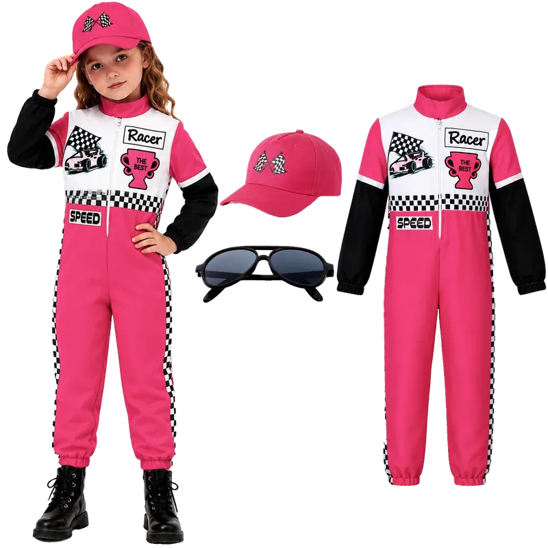 Kids Race Car Driver Costume for Girls