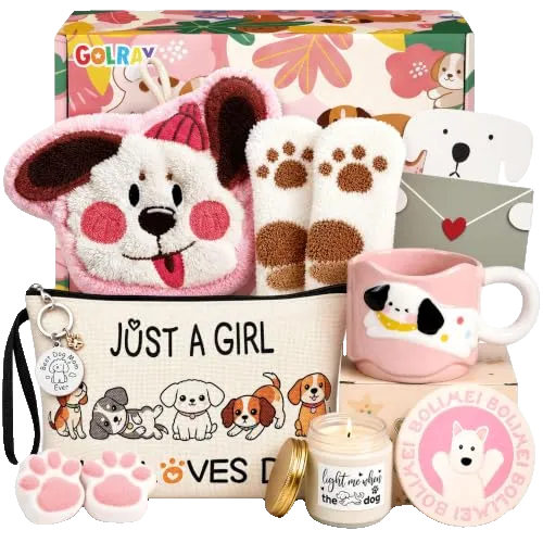 Dog Lover Gifts for Women Dog Mom with Puppy Cute Dog