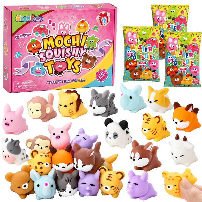 Mochi Squishy Toys Bulk Animal Squishies Party Favors for Kids