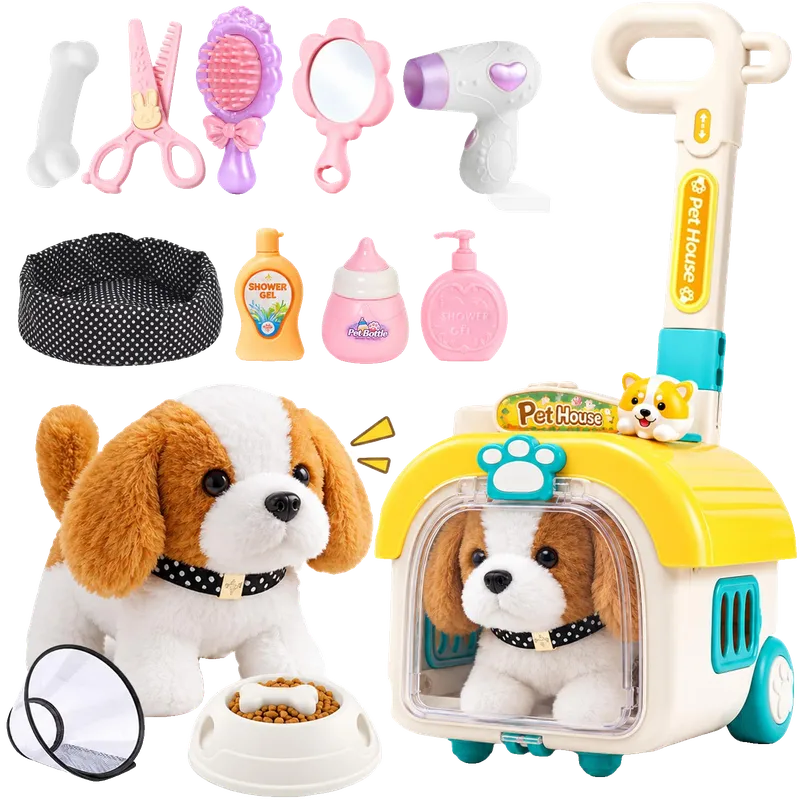 Dog Toys for Kids, Walking & Barking Puppy Toys with Stroller