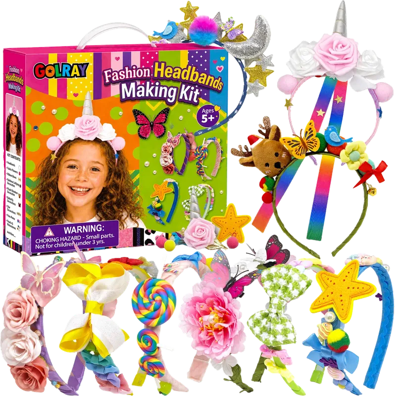DIY Headband Making Kit for Girls Ages 5-12