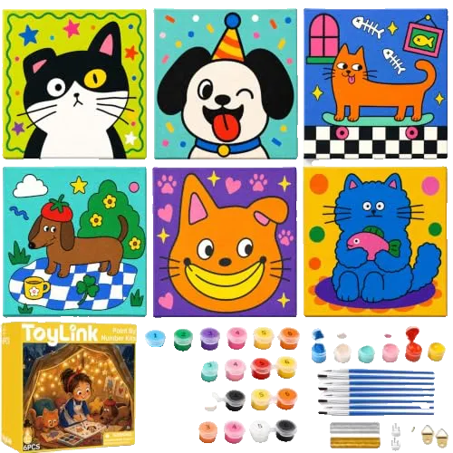 DIY Paint by Numbers for Kids Adults