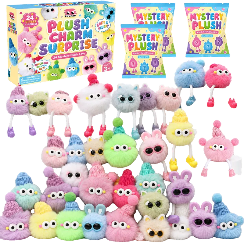 Plush Cute Keychains Party Favors for Kids Kawaii Mini Backpack