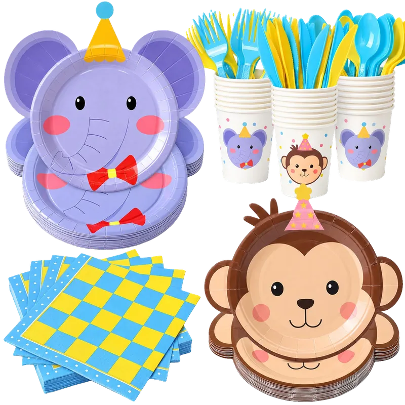Party Plates and Cups and Napkins Set