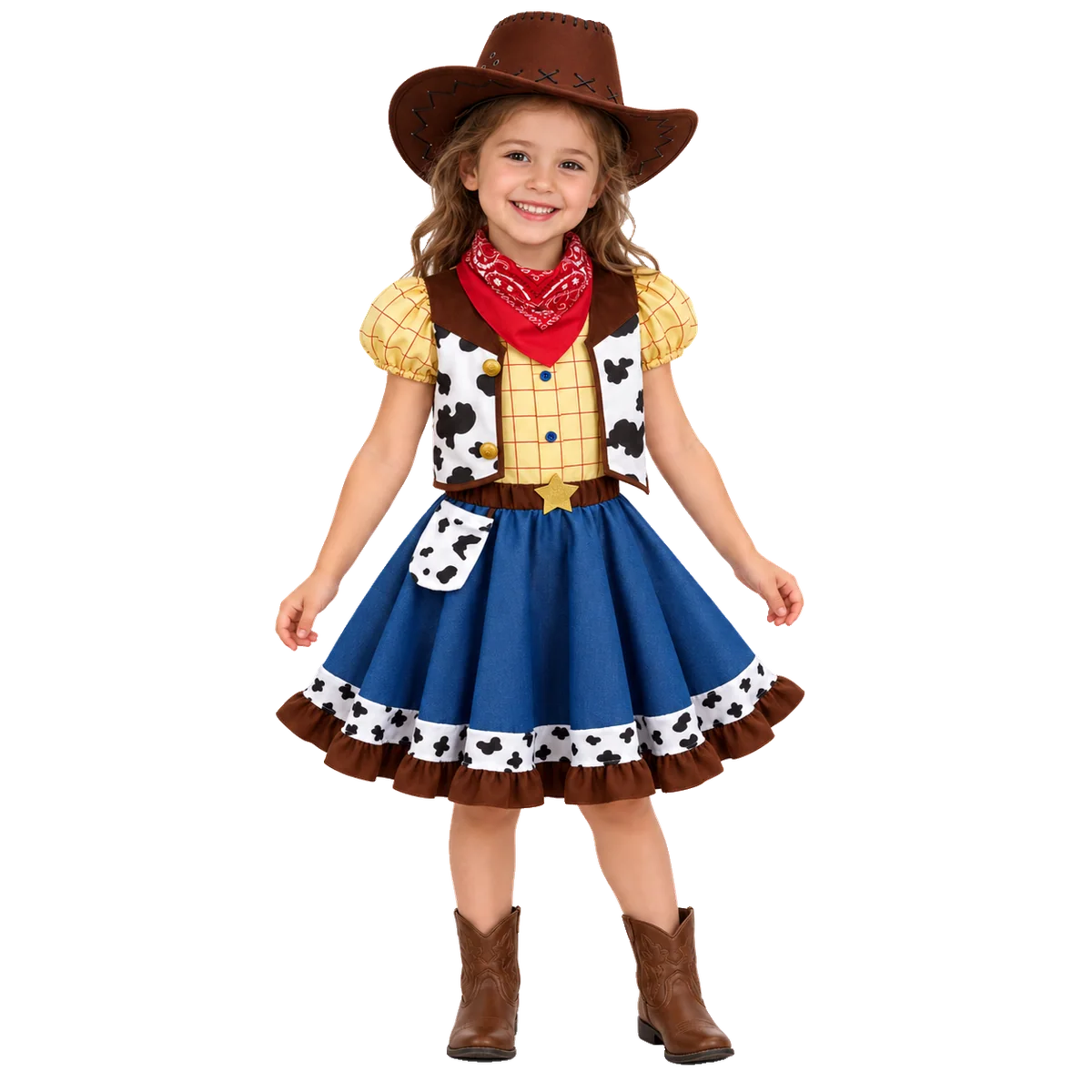 Cowgirl Costume for Girls Kids, Western Cowgirl Outfits